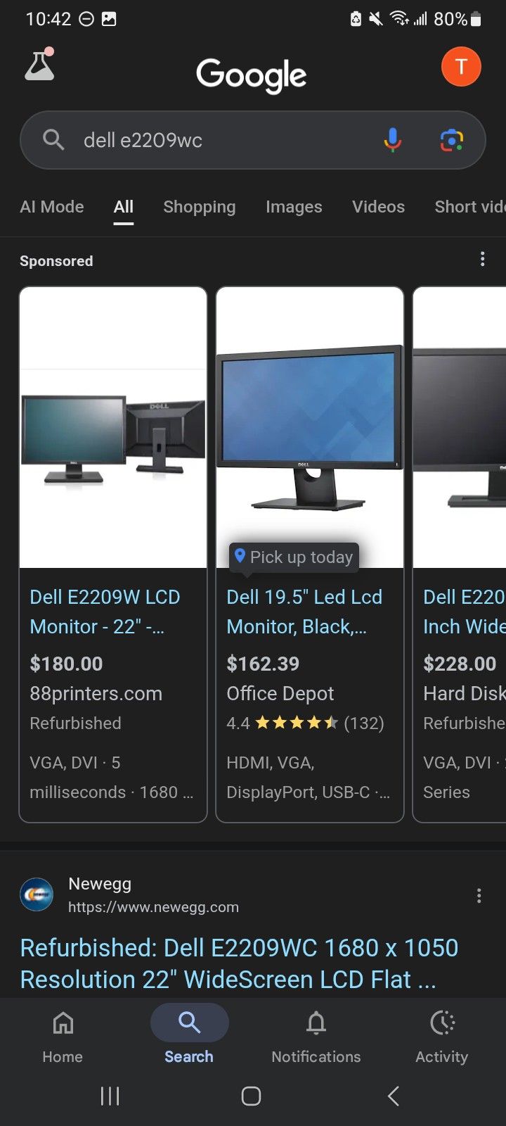 Monitor & PC Case