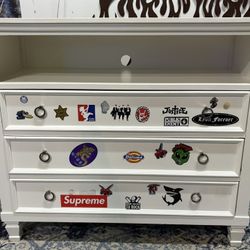 Kids 3 Drawer white dresser
