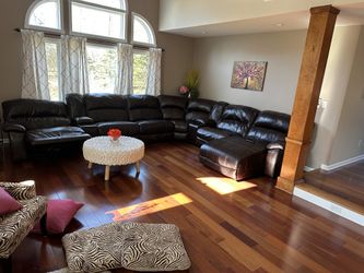 Powered Sectional Couch Leather