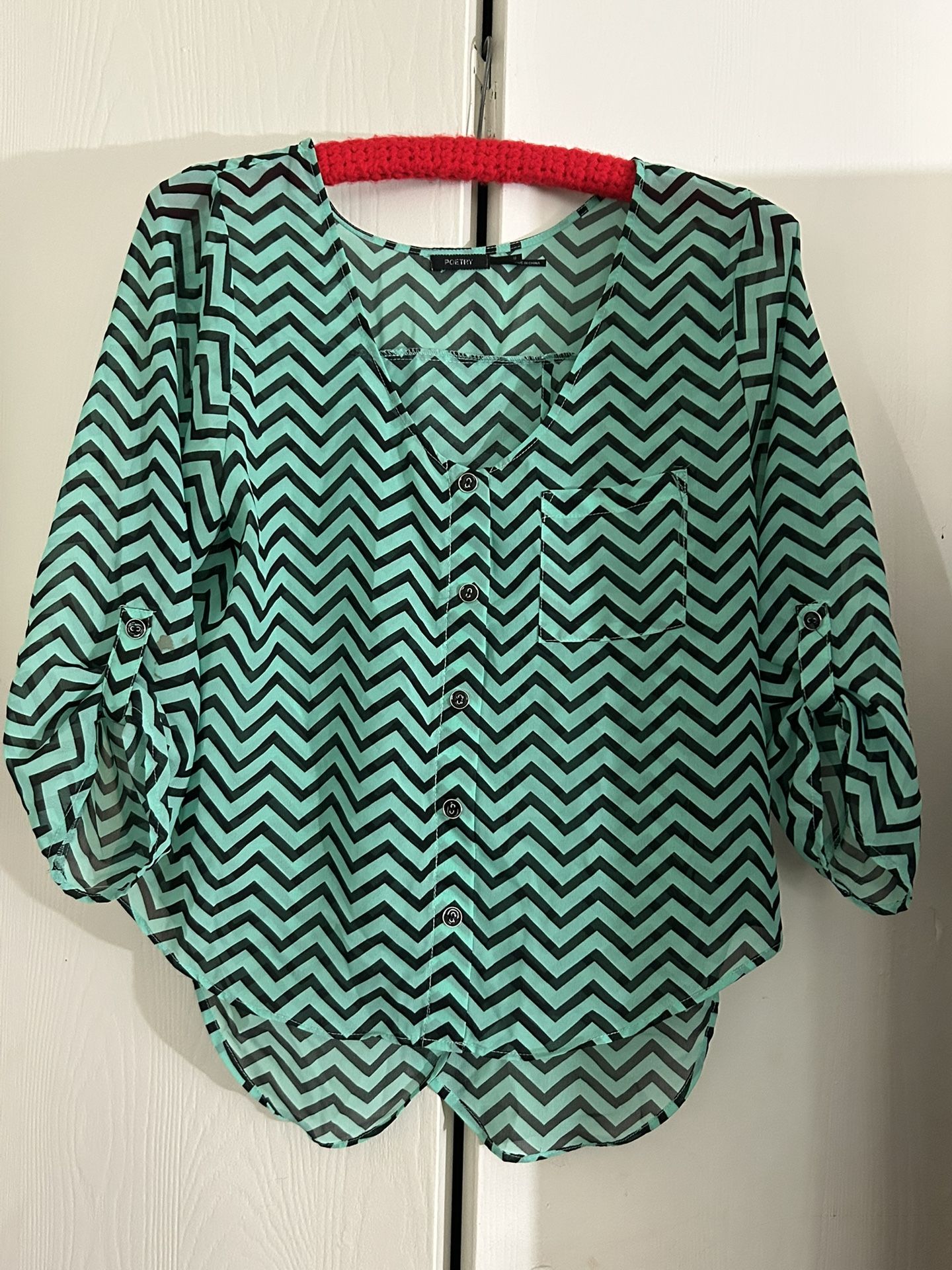 Poetry Blouse!!! Size M
