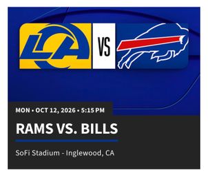 LA RAMS vs BUFFALO BILLS
