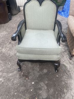 Asian Hardwood Living Room Chair