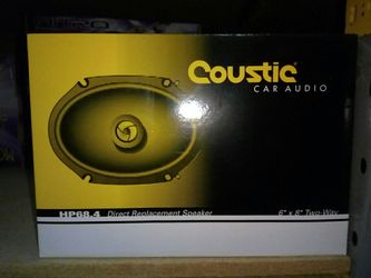 Coustic car audio 6x8 inch 2 way car speaker pair