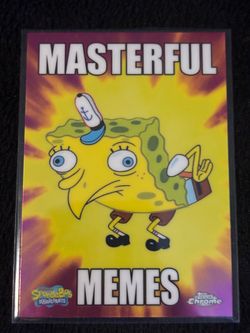 2025 TOPPS CHROME SPONGEBOB MOCKING SPONGEBOB MM-5