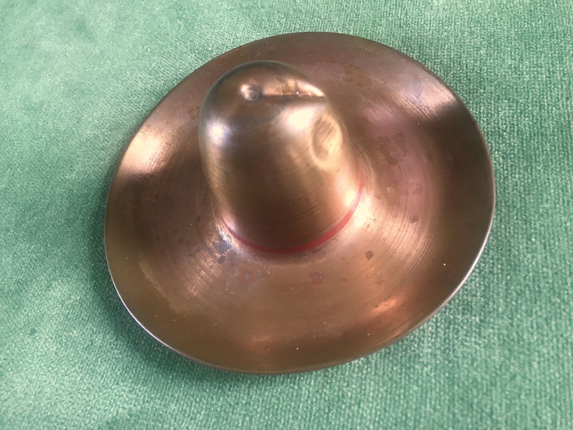 Vintage Copper Sombrero Cigar Ash Tray