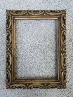 Vintage 1950s 60s Ornate Gold Baroque Picture Frame G9B Made in USA 6.5x9