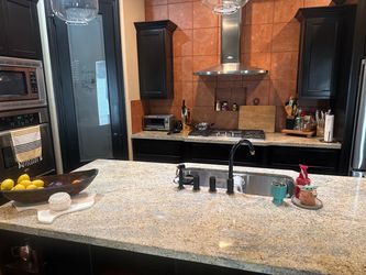 Kitchen cabinets and granite counter tops