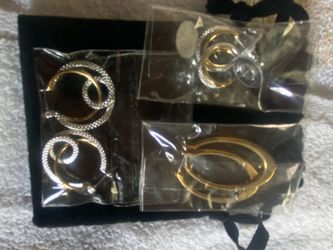 Nickel Free Hoop Earrings set