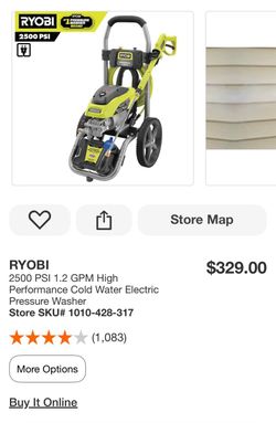 Power washer with 12” surface cleaner