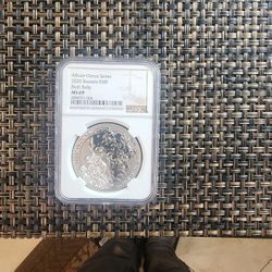 2020 Rwanda Bush Baby 1 oz silver 50F MS69 African Ounce Series