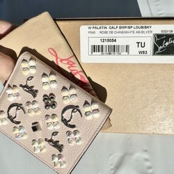 Christian Louboutin Spike Wallet- Leather Bifold (NewCondition)
