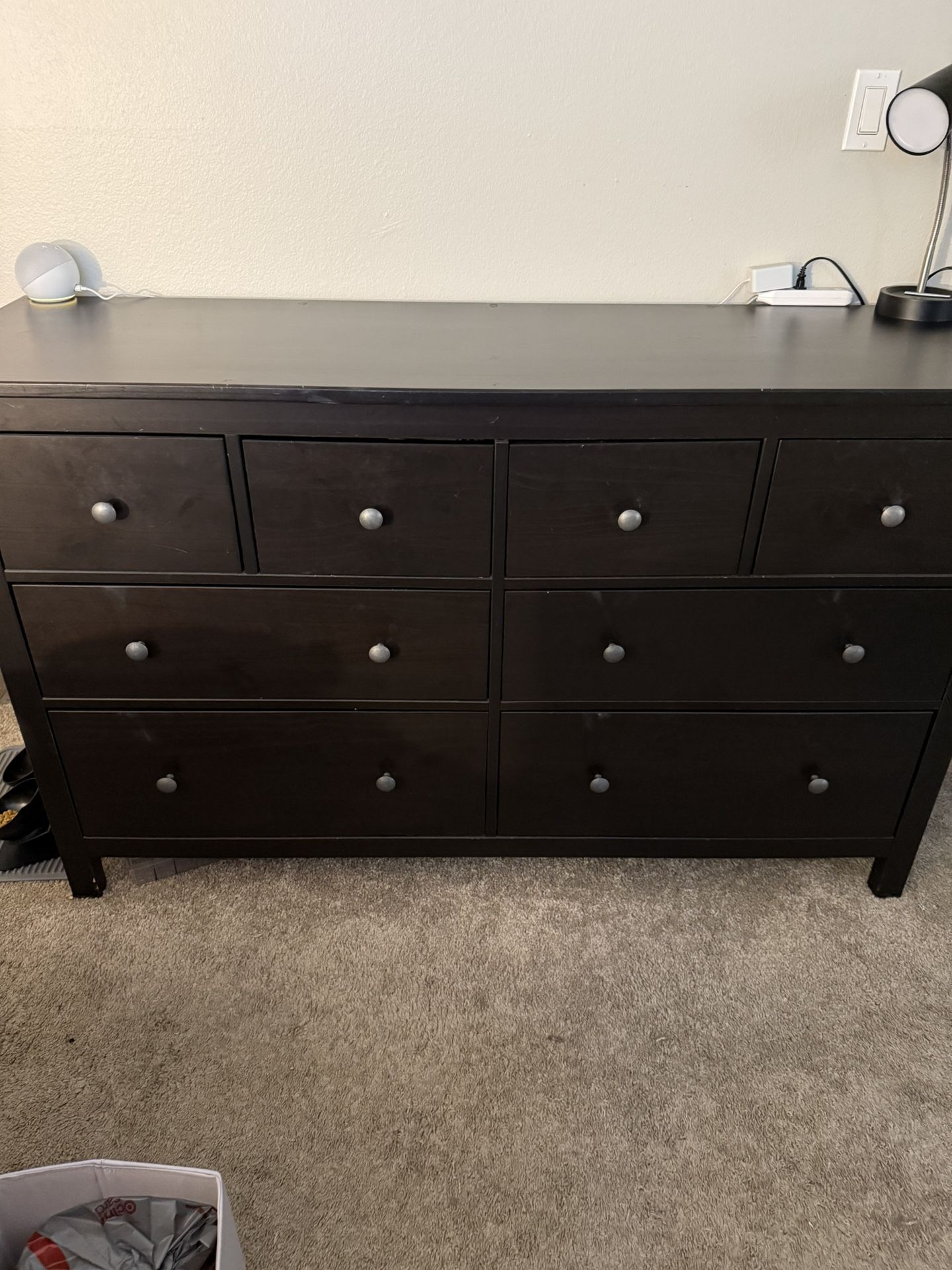 Black Dresser Includes Mirror And Glass Top (not Shown)