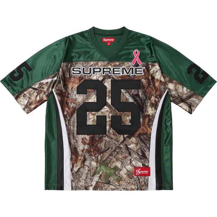 Supreme Breast Cancer Awareness Football Jersey ‘Green’ Sizes M, L, XL
