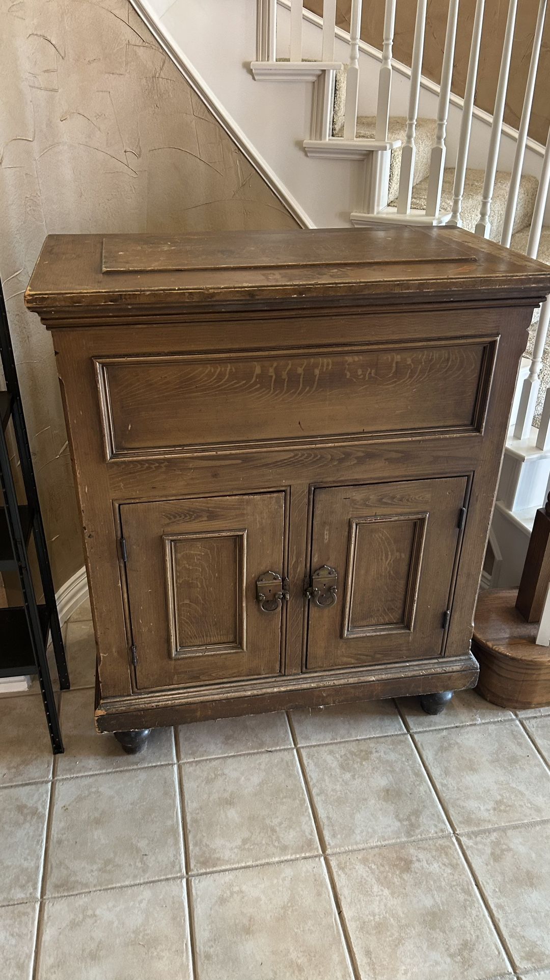 Antique Icebox Cabinet – D. Eddy & Sons (Boston) – Late 1800s / Early 1900s