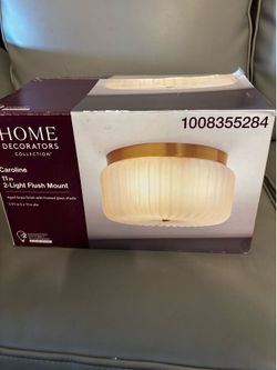 Brand new 2-Lights Ages Brass Flush Mount