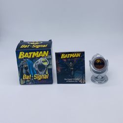 Danielle Selber Batman Mini LED Light Bat Signal and Mini Paperback Book DC WB USED