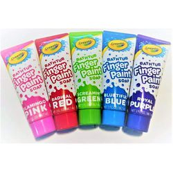Crayola Taste Beauty Bathtub Finger Paint Soap, Easy to Clean, Pack of Ten 3-Fluid-Ounce Bottles

