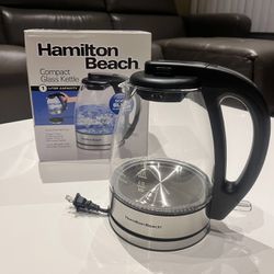 Hamilton Beach Compact 1 Liter Glass Kettle - 40930