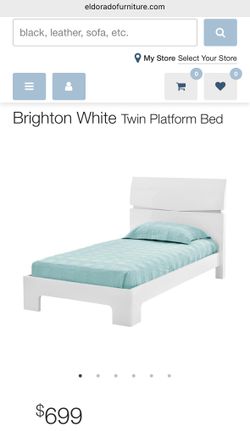Twin Bed White el dorado