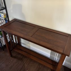Long Entry Way Console Wood Table 
