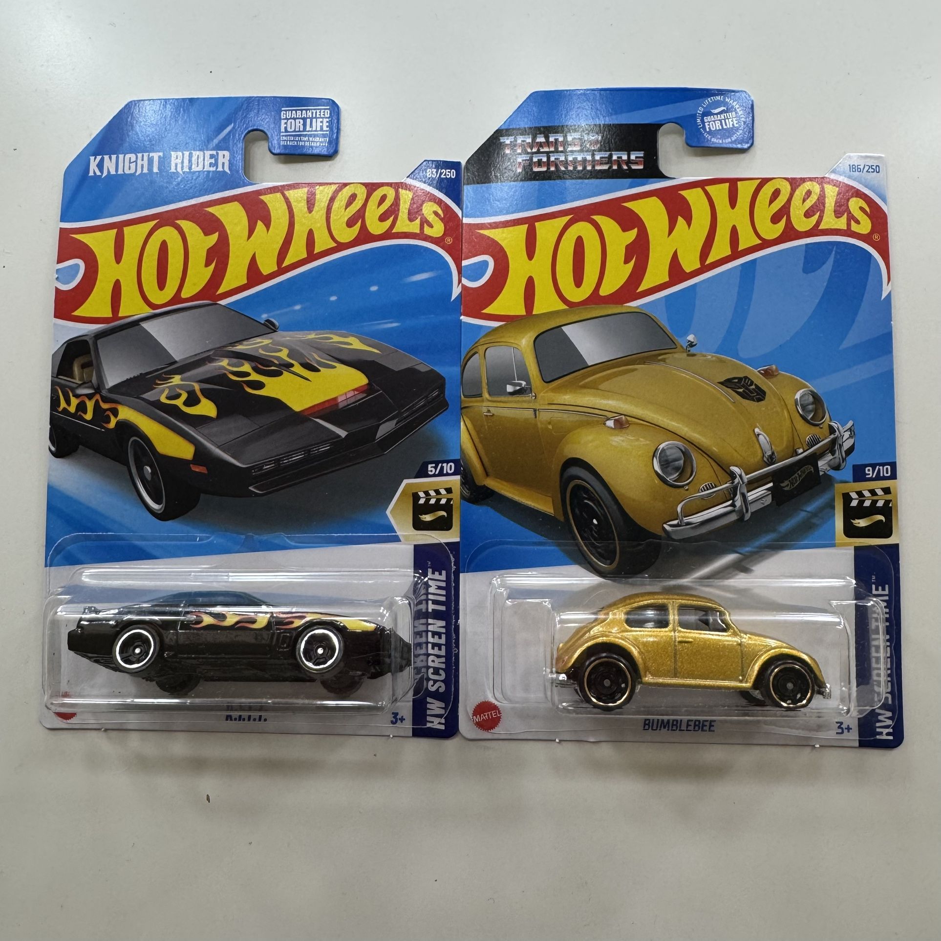 Hot Wheels Knight Rider and Transformers Bumblebee