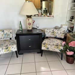 Chairs, Dresser, Lamp, Decoration Flowers $145 All. 🎈🍀🚚🔥 Delivery, Available, Deal, Offers, Living Room Furniture Set, Office, Bedroom, House