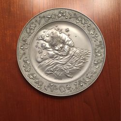 “Pewter” Child With Sugar Plums Dancing In Head - Collectors’ Plate