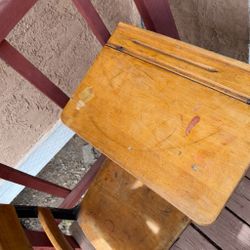 Vintage Classroom Desk