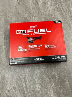 Milwaukee m18 fuel 5” angled grinder tool only