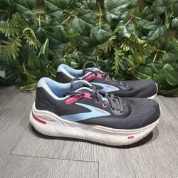 Brooks Ghost Max Shoes Womens 7.5 Gray Blue Running Cushioned 1203951B082