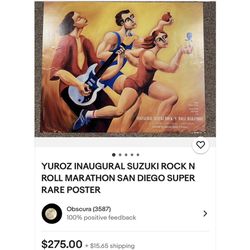 Large Signed Poster Framed