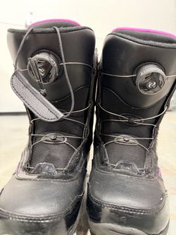 Morrow Women's Snowboard Boots – Black/Pink, Dial Lacing