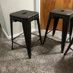 Bronze Metal Stools 4 