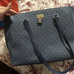 Michael Kors Tote Bag Navy Monogram