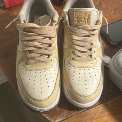 cream air force 1’s