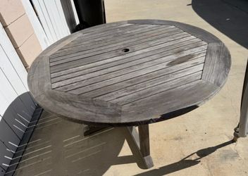 Patio teak table