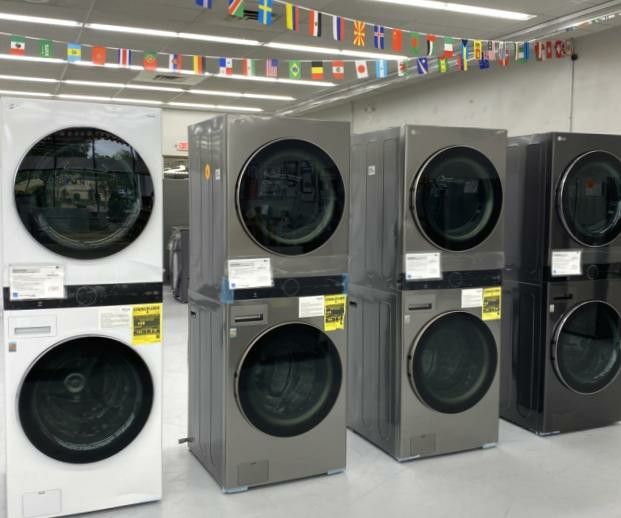 REDUCED-LG Front Load WashTowers-Center Control-OPEN BOX