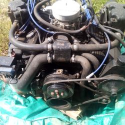 V8 350 Boat Motor ,Small Outboard 2 Stoke And A Trolling Motor