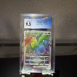 Charizard VSTAR Secret Rare Rainbow Holo CGC 9.5 174/172 Brilliant Stars 2022