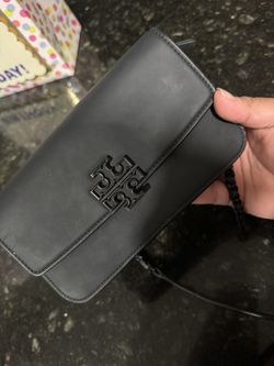 Tory Burch Clutch/ Cross Body Matte Black