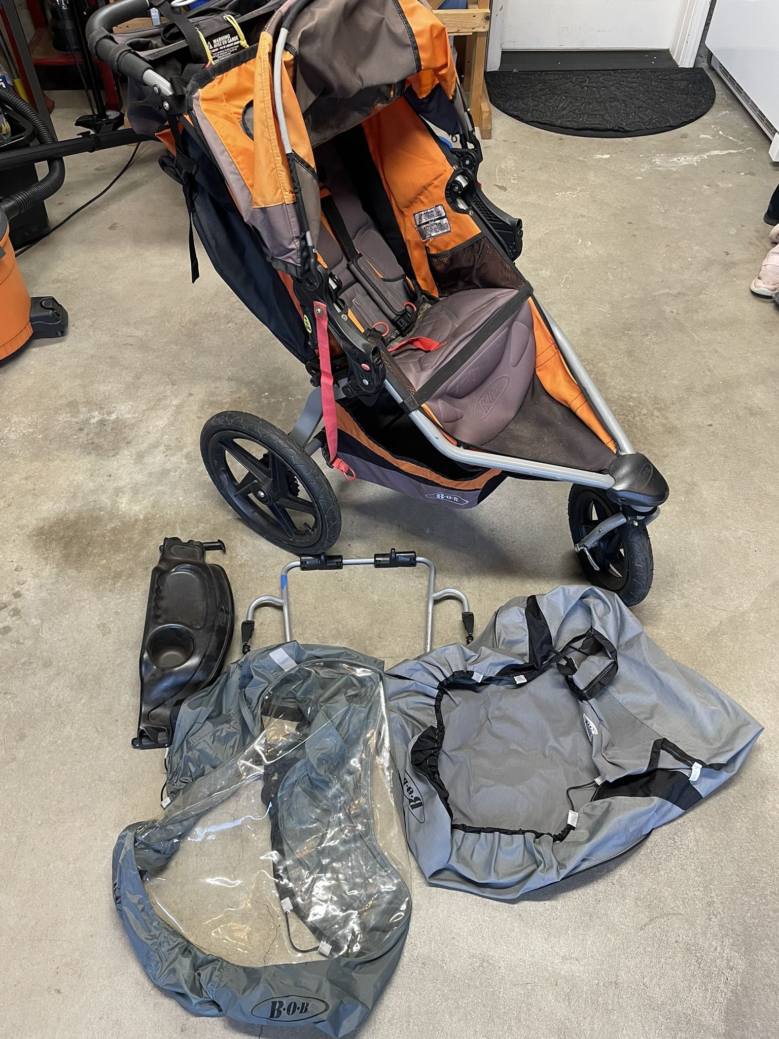 Orange BOB Jogging Stroller