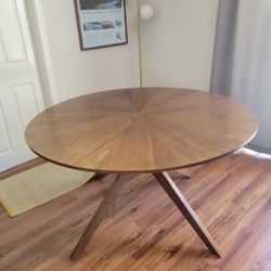 MCM Round Dining Table 54" Diameter 