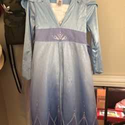 Disneys Frozen Elsa Girls Dress Size 7/8
