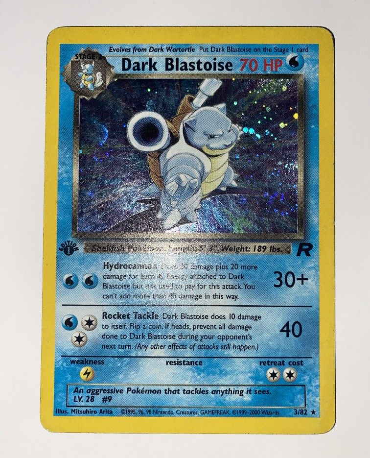 Dark Blastoise #3 Team Rocket 1st Edition