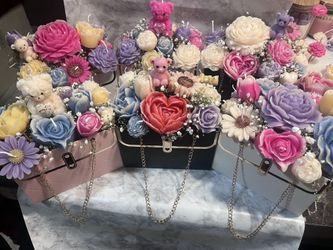 Handmade candle arrangements