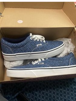 Logo navy blue vans shoes size 7.5 men