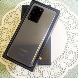 Samsung Galaxy S20 Ultra 5G 128gb  Unlocked, FREE Smartwach/ Headphones. Pay $1 Today Rest in payments. NO CREDIT NEEDED FINANCING