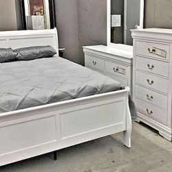 New 4pc Bedroom Set In Box Buy Now Pay Later $39 Down No Credit Needed 