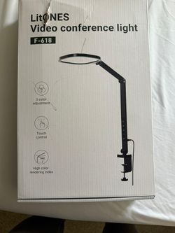 LED Video Conference Desk Light – Ring Light for Zoom & Home Office 💡✨