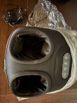 Foot massager with heat and adopter